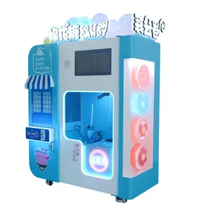 高品质耐用使用各种糖机器人免费棉花糖自动售货机