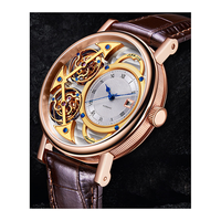 Montres mécaniques automatiques étanches en acier, design et personnalisation sur mesure, style squelette, pour les marques privées des invités