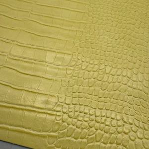 공장 직매 악어 패턴 Pu 합성 직물 가죽 인조 가죽 디자이너 직물 가죽 일기 - Product Image 5