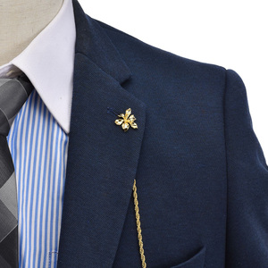 Atacado Personalizado Flor Cadeia Novidade Collar Fique Lapela Pin Broche Personalizado Suit Camisa dos homens Acessório de moda Casamento Tuxedo Presente - Product Image 2