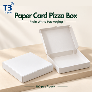 <b>Square</b> White Paper Pizza Box 12x12x1.5 Inch Disposable Donut Pastry Carton for Bakery Hotel Buffet OEM ODM Support - Product Image 2
