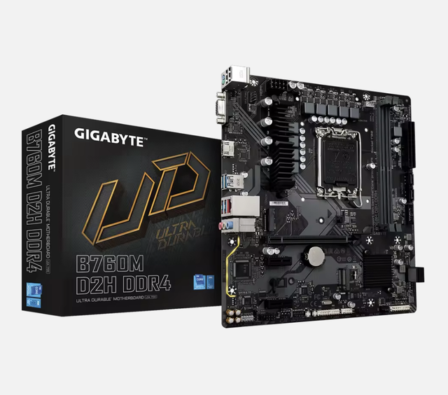 Gigabyte Motherboard B760M D2H DDR4 Support 12/13gen Processor for Computer Gaming