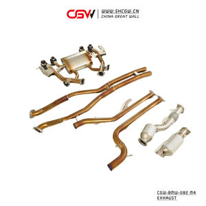 מקור ישיר של ביצועי cgw מבושלים צינורות מערכת פליטה מלאה טיטניום עם vettronic downfipe עבור bmw g80 g82 m3 4 - Product Image 5
