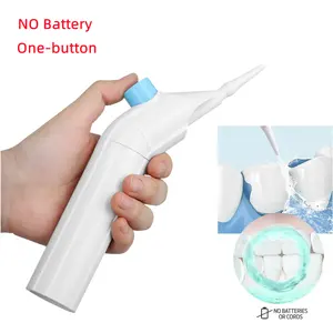 家庭用ミニ手動コードレス油圧プラスチック歯科用口腔洗浄器歯洗浄水フロッサ