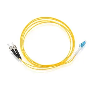 0.9mm 2mm 3mm sarı LSZH PVC Simplex SX dubleks DX SM tek modlu SC LC ST UPC APC optik fiber yama kablosu