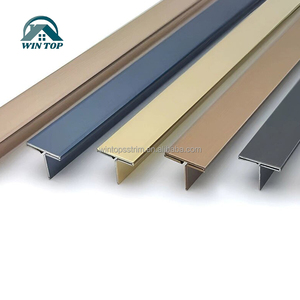 Win Top T en forme de bandes métalliques décoratives en acier inoxydable pour la décoration murale de transition de sol - Product Image 3