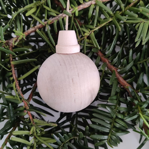 Ensemble <span class=keywords><strong>de</strong></span> boules <span class=keywords><strong>de</strong></span> Noël en bois naturel non finies, boules suspendues pour arbre <span class=keywords><strong>de</strong></span> Noël, minimalistes, écologiques, décorations <span class=keywords><strong>de</strong></span> Noël, étiquette cadeau - Product Image 6