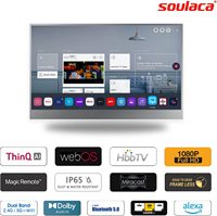 Système de télévision intelligente à miroir caché de 22 pouces avec décoration