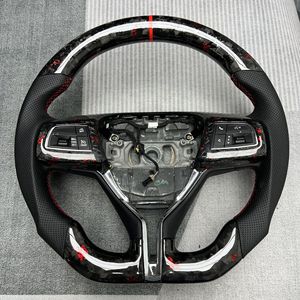 Volante de Fibra de Carbono con Base Plana, Personalizado, para Modificación de Autos, Compatible con Sedanes de Lujo Serie <span class=keywords><strong>Ghibli</strong></span> - Product Image 3