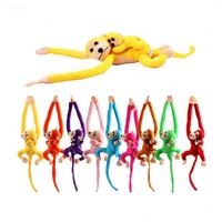 Jouet en peluche singe jaune en peluche animal singe aimant doux