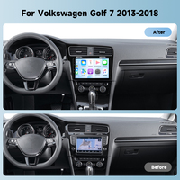 Podofo 10'' 4+64G Autoradio Android pour Volkswagen Golf 7 2013-2018 Carplay/Android Auto sans fil Fabricant ODM/OEM