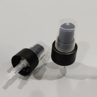 Pompe de pulvérisation à fine brume en plastique noir avec bouchon noir pour flacons 0,2 ml 24/410 Moule brillant