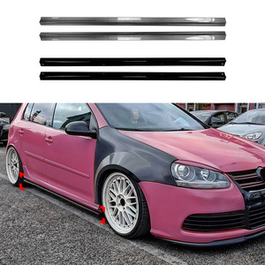 Volkswagen Golf 5 Mk5 Gti R32 Side Skirts Abs Piano Black Carbon Fiber Texture Body Kit For Car Modification - Product Image 1
