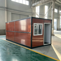 Maisons préfabriquées modulaires en acier portables personnalisées de 20 pieds et 40 pieds, conteneurs pliables pour le camping, le bureau ou l'habitation