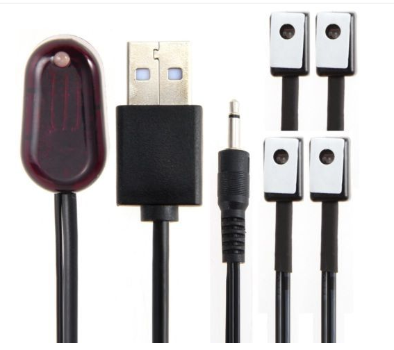 IR Extender 1 Receiver 4 Emitter Emitters Repeater System Kit Infrared Remote USB Adapter Transmit Control Signal