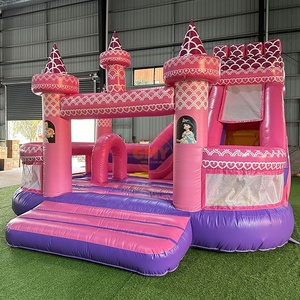 Castillo Inflable <span class=keywords><strong>Rosa</strong></span> Princesa de Hpfburg <span class=keywords><strong>con</strong></span> Tobogán, Casa de Brinco Inflable <span class=keywords><strong>con</strong></span> Resbaladilla - Product Image 3