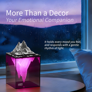 Exquisite Glacier LED Bedside Aroma Lamp Iceberg Aurora RGB Night Light 360 Even Scent Stone <strong>Diffuser</strong> Living Room Ornament Gift - Product Image 5