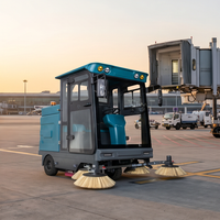 Balayeuse électrique compacte tout-terrain GIYO S2000 à cabine fermée, résistante au vent, pour une utilisation intérieure et extérieure