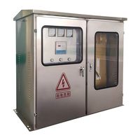 Boîte Distribution Électrique 3 Phases Extérieure, Intégrée avec Compteur et Serrure, Distribueur Étanche pour Extérieur