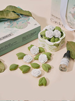 Coffret Cadeau Thé à la Gardénia pour Aromathérapie, Diffuseur en Pierre Sans Flamme, Huile Essentielle Longue Durée Sans Alcool, Souvenir Haut de Gamme pour Chambre