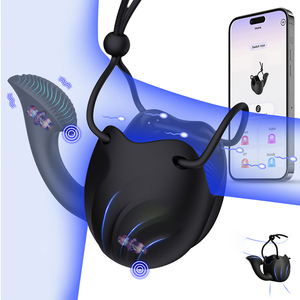 APP-besturing 10 vibratie standring penisring <span class=keywords><strong>vibrator</strong></span> eikeltraining vertraagde ejaculatie testikelstimulator adult toys voor mannen - Product Image 1