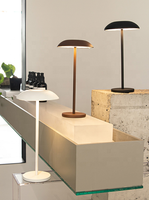 Lampe de table moderne rechargeable pour restaurant, bar, décoration d'ambiance, lampe de nuit, batterie USB type C, sans fil, pour salle à manger