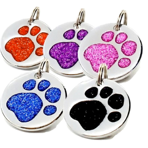 Indirizzo con ciondolo Glitter di fabbrica inciso per animali domestici nome economico collare con logo personalizzato targhetta con nome per animali domestici targhetta identificativa per cani e <span class=keywords><strong>gatti</strong></span> - Product Image 5
