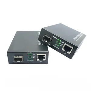 10/100/1000M、SFP Slot、RJ45 Port、SFP Gigabit Ethernet Media Converter