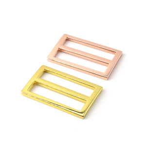 <b>Adjuster</b> Buckle Factory Wholesale Custom Logo Bag <b>Adjuster</b> Metal Bag <b>Strap</b> Buckle For Handbags Nickel Color Metal - Product Image 3