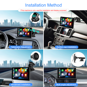 Podofo Reproductor Multimedia Inalámbrico Portátil para Automóvil con Pantalla HD de 7 Pulgadas, Radio para Automóvil con Carplay/Android Auto, AirPlay, Android Cast, Música por BT - Product Image 5