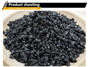 Khoáng sản Corundum đen tự nhiên 0.8mm 36 lưới cát đá đen hạt xỉ bột Vật liệu mài mòn hóa chất phụ trợ - Product Image 3