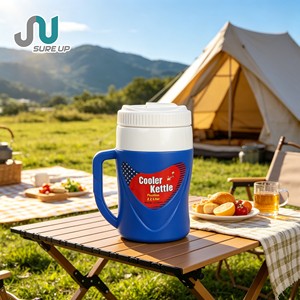 Bouteille isotherme d'extérieur 2,2 L en plastique avec robinet, distributeur d'eau sans BPA, carafe portable pour le camping et les voyages - Product Image 1