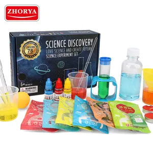 Kit di esperimenti scientifici per bambini Zhorya con 78 esperimenti scientifici magici regalo giocattolo da laboratorio educativo