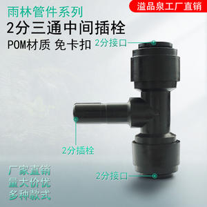 Conector en T de 2 a 3 Vías para Purificador de Agua Black Rainforest, Accesorio para Manguera de Riego Exterior, Adaptador de Manguera a Granel - Product Image 3