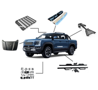 Kit de conversion complet pour BYD SHARK 6 2024 2025 2026 – Pièces modifiées : barres de toit, lampes, élargisseurs d'ailes