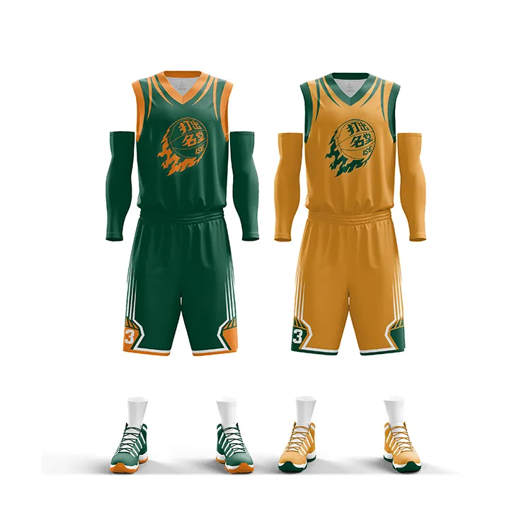 Custom Sublimation Breathable Basketball Uniform kids School Team Training Basketball Jerseys