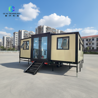 Contenedor Plegable de 20 Pies, Expandible, Modular, Panel Sándwich, Casa Pequeña para Hotel y Edificio de Oficinas, Diseño Moderno