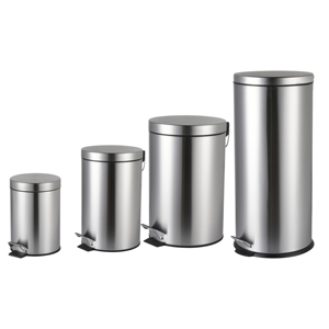 <span class=keywords><strong>Poubelle</strong></span> ronde en acier inoxydable, best-seller, pour salle de bain, cuisine, hôtel, <span class=keywords><strong>bureau</strong></span>, <span class=keywords><strong>poubelle</strong></span> ronde avec pédale - Product Image 1