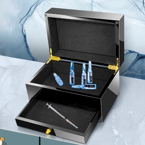 Caja de Regalo Rectangular de Madera Personalizada de Fábrica, Tipo Concha, para Cuidado de la Piel, Belleza Médica, Pintada a Mano, de Lujo, DSP1012 - Product Image 4
