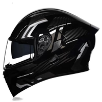 Casque de moto modulaire ABS à visière rabattable double, fabricant OEM