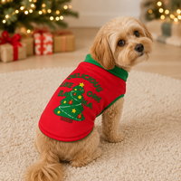 Manteau de Noël pour animaux de compagnie, pull en polyester pour chien et chat, veste de fête, vêtements d'hiver pour chiots et chatons