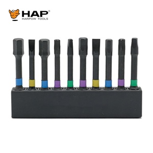 Harpow 10ชิ้น S2เหล็ก50มม. 1/4 "ชุดดอกสว่านที่มีความแม่นยำแม่เหล็กแรงสูงผสมกับหัวบิตที่แตกต่างกันแถบพลาสติกบรรจุภัณฑ์ - Product Image 3