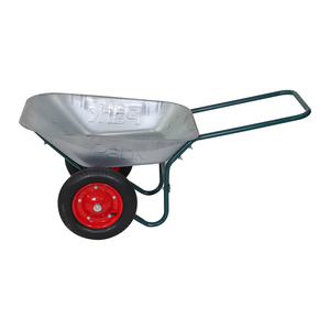 <span class=keywords><strong>Brouette</strong></span> de chantier économique à double roue pour ouvriers et projets de bricolage – Pratique et robuste - Product Image 2