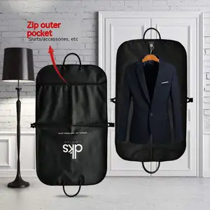 Borsa portaoggetti in tessuto nero di lusso da 47 "borse porta abiti da appendere impermeabili da viaggio borsa da viaggio Oxford