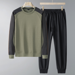 Logo personnalisé pull lourd pour hommes printemps et automne de cette année, nouvelle chemise sans capuche à col rond à manches longues - Product Image 3