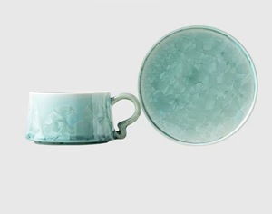 Taza de Café de Cerámica China <span class=keywords><strong>Arita</strong></span> con Esmalte de Cristal de Tres Colores, Diseño de Flor, para Latte Art, Té de la Tarde - Product Image 3