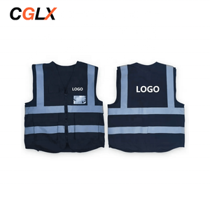 Cglx Bán Buôn Unisex Cảnh Báo Đêm Phản Quang Huỳnh Quang Phản Quang Quần Áo An Toàn Vest Cho Nhà Máy Xây Dựng - Product Image 1