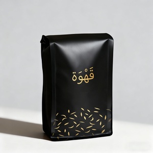 Bolsa de Embalaje de Alimentos para Granos de Café, con Fondo Plano y Sellado de 8 Lados, de Aluminio Reciclable, Impresa Personalizada OEM, con Válvula - Product Image 4