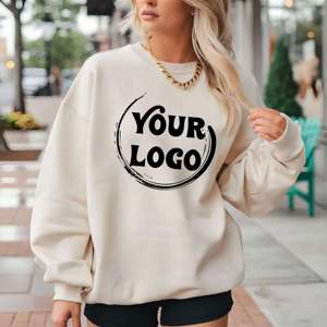Sudadera con Capucha Personalizada con Logotipo, Cuello Redondo, Unisex, Corte Regular, Tejido de Algodón, Estilo Casual Urbano, Otoñal - Product Image 1