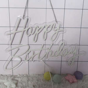 USA Warehouse Direct Fast Shipping Happy Birthday <b>LED</b> <b>Neon</b> <b>Sign</b> Quick Party Wall Decoration Letter Light - Product Image 5
